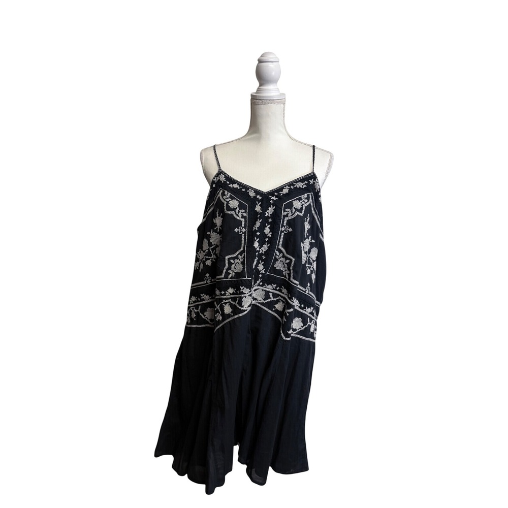 Lucky Brand Women's Sleeveless Embroidered Sundress Size XXL